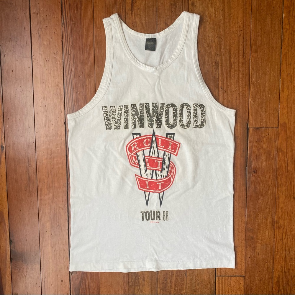 Vintage 1988 Steve Winwood tour tan Mens Size Large Roll With It tour shirt